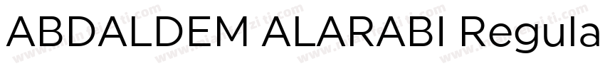 ABDALDEM ALARABI Regular字体转换